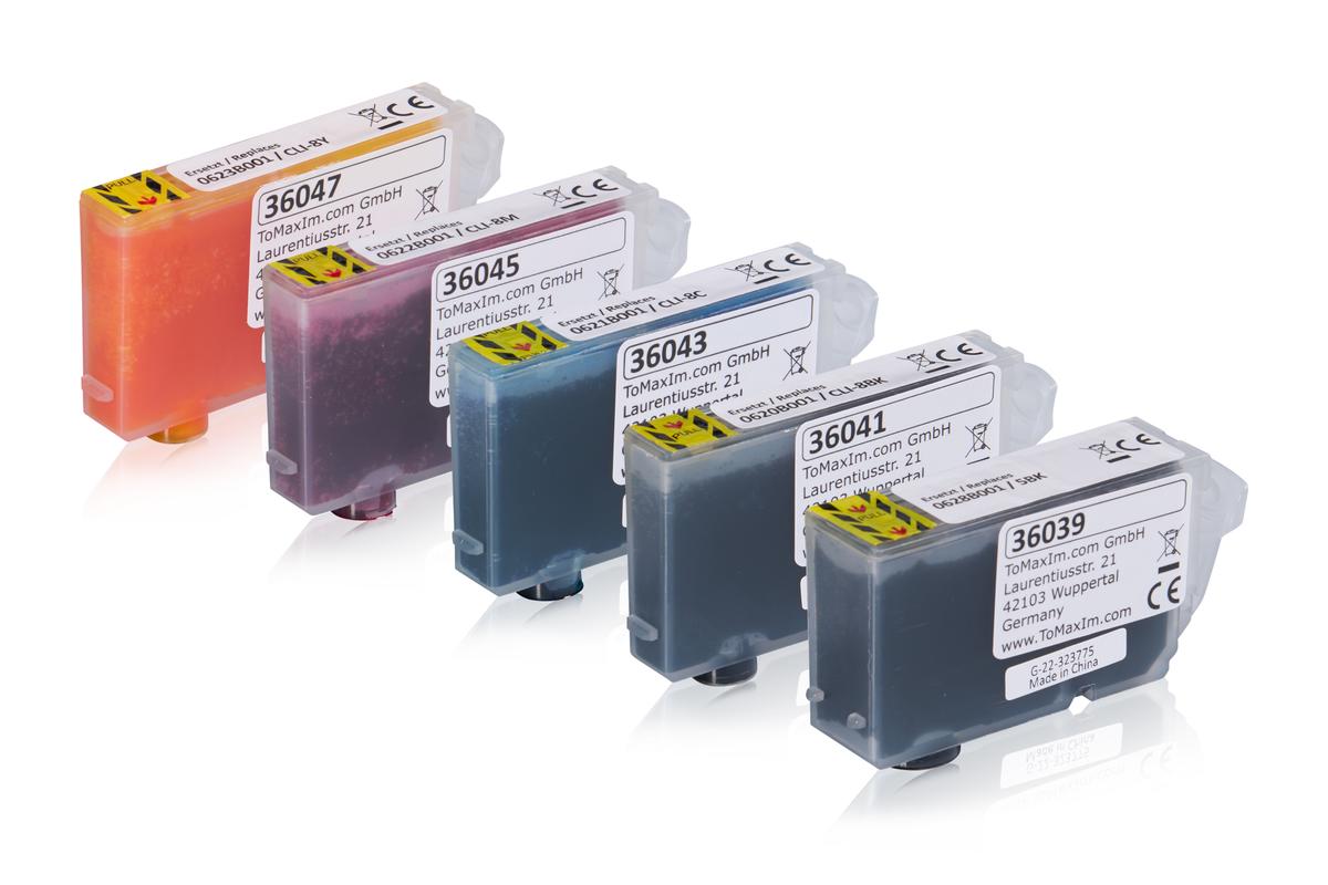 Multipack compatible avec Canon PGI-5 / CLI-8 contient 5x Cartouche d'encre