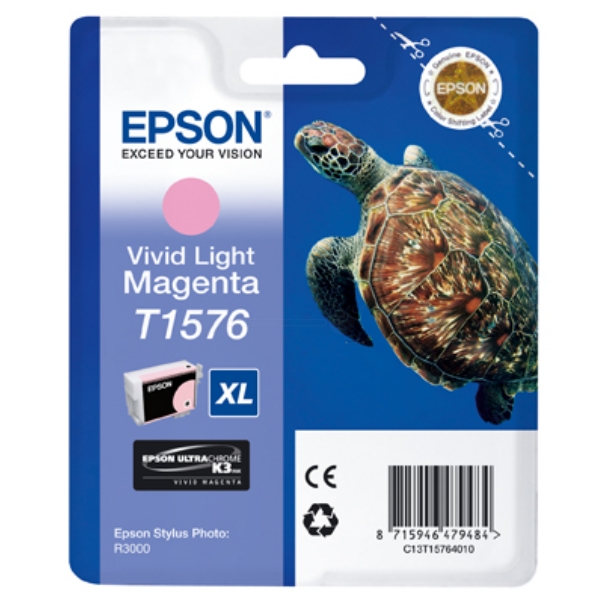 Original Epson C13T15764010 / T1576 Cartouche d'encre magenta claire