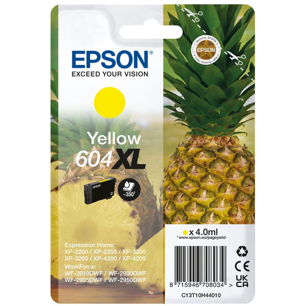 Original Epson C13T10H44010 / 604XL Cartouche d'encre jaune
