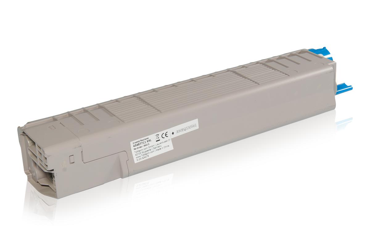 Alternative à OKI 43487711 / C8600 Cartouche toner, cyan