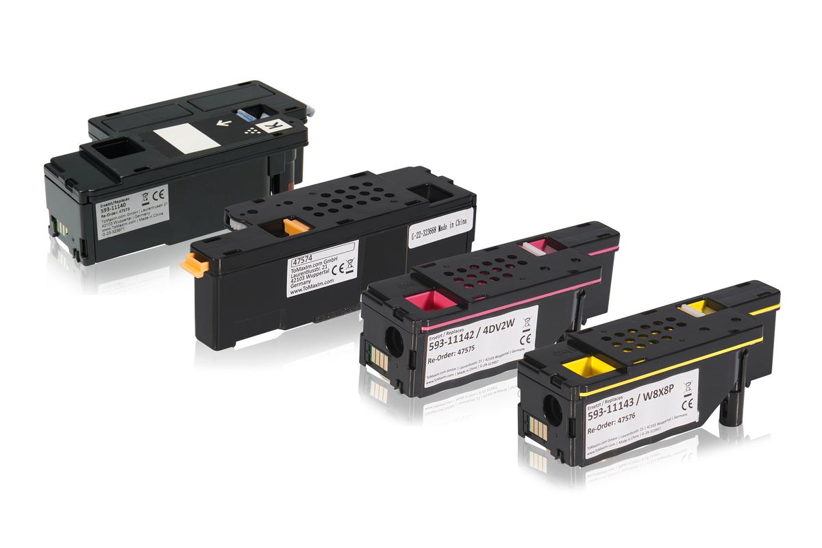 Multipack compatible avec Dell 593-11140 / DC9NW contient 1xBK, 1xC, 1xM, 1xY