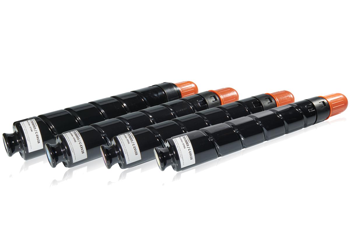 Multipack compatible avec Canon C-EXV 28 contient 4x Cartouche toner