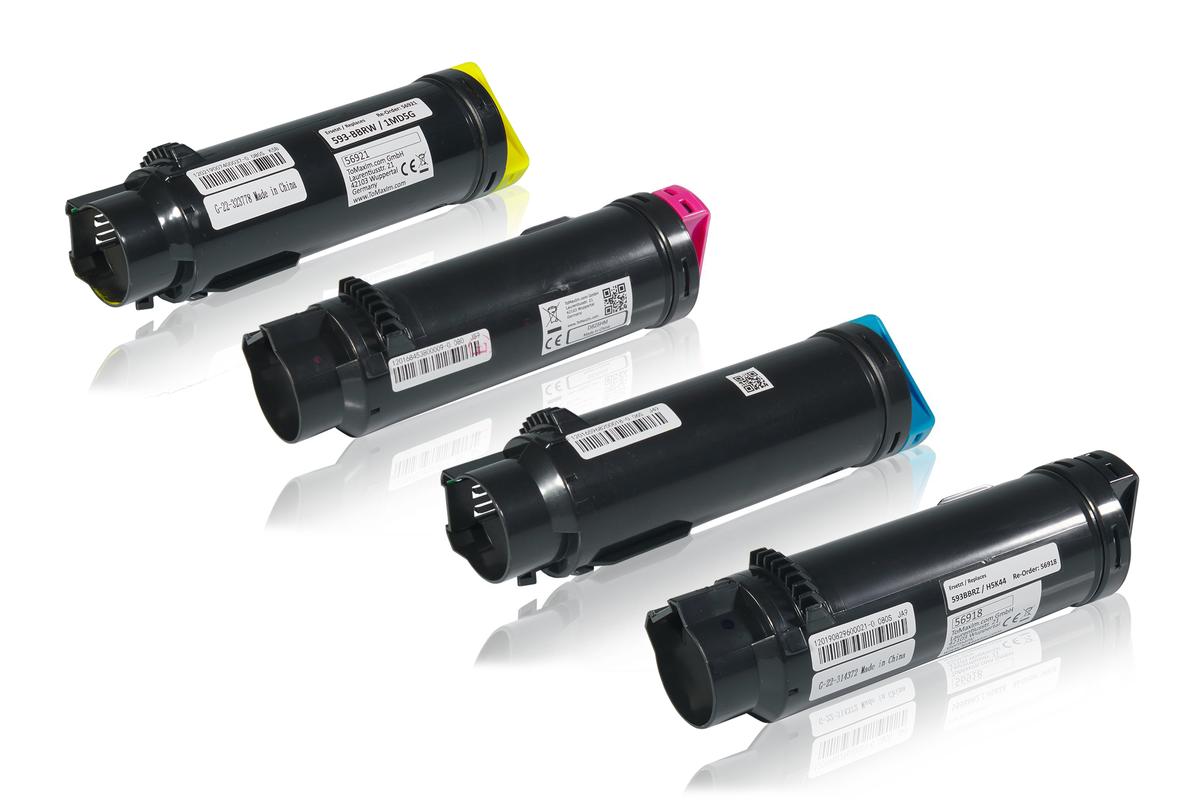 Multipack compatible avec Dell 593-BBRZ contient 4x Cartouche toner