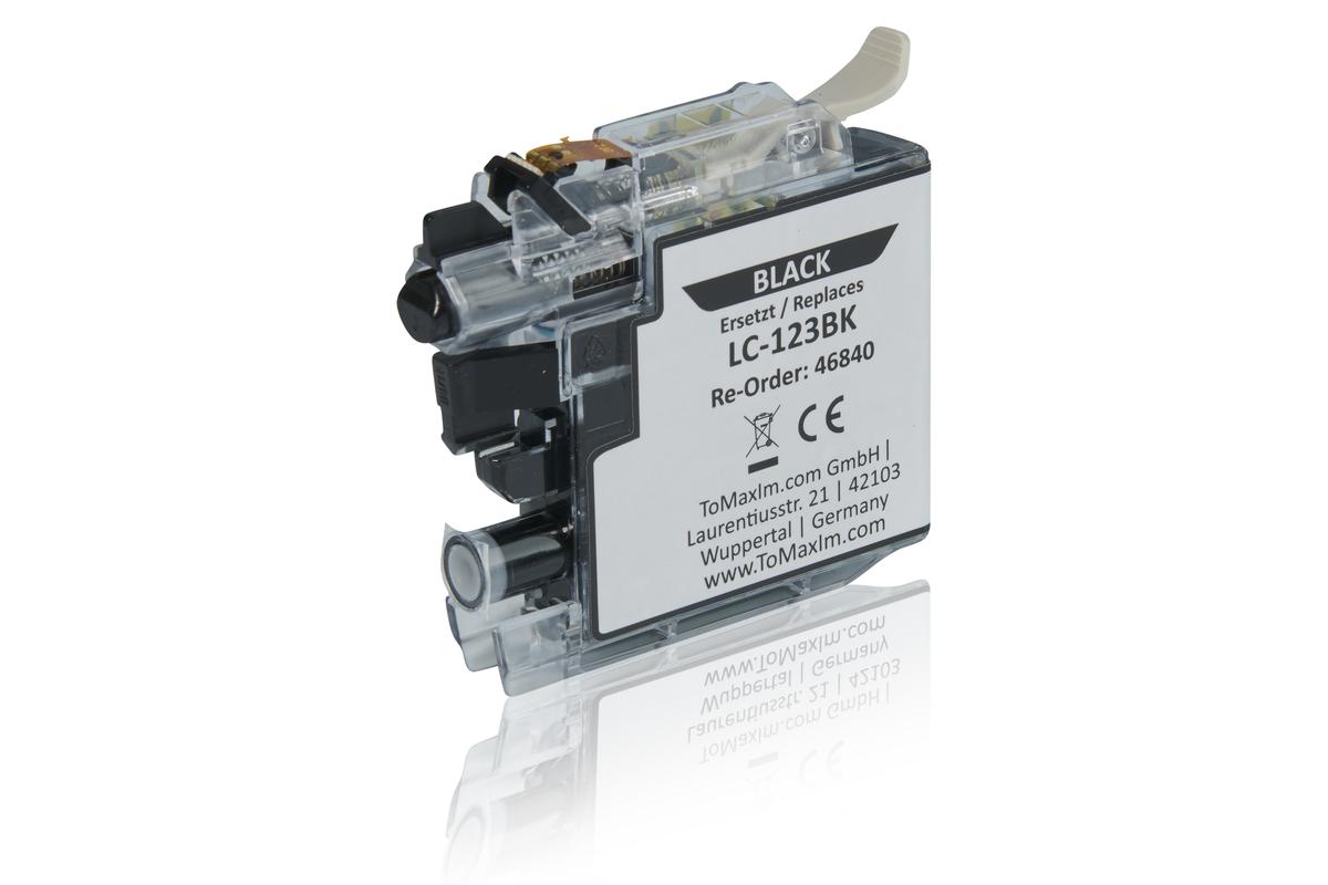 Alternative à Brother LC-123BK Cartouche d'encre, noir