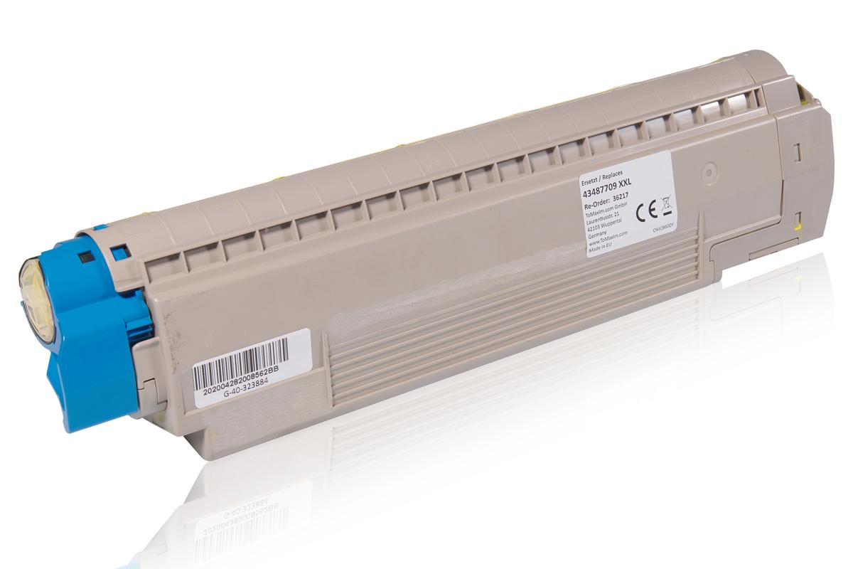 Alternative à OKI 43487709 / C8600 Cartouche toner, jaune