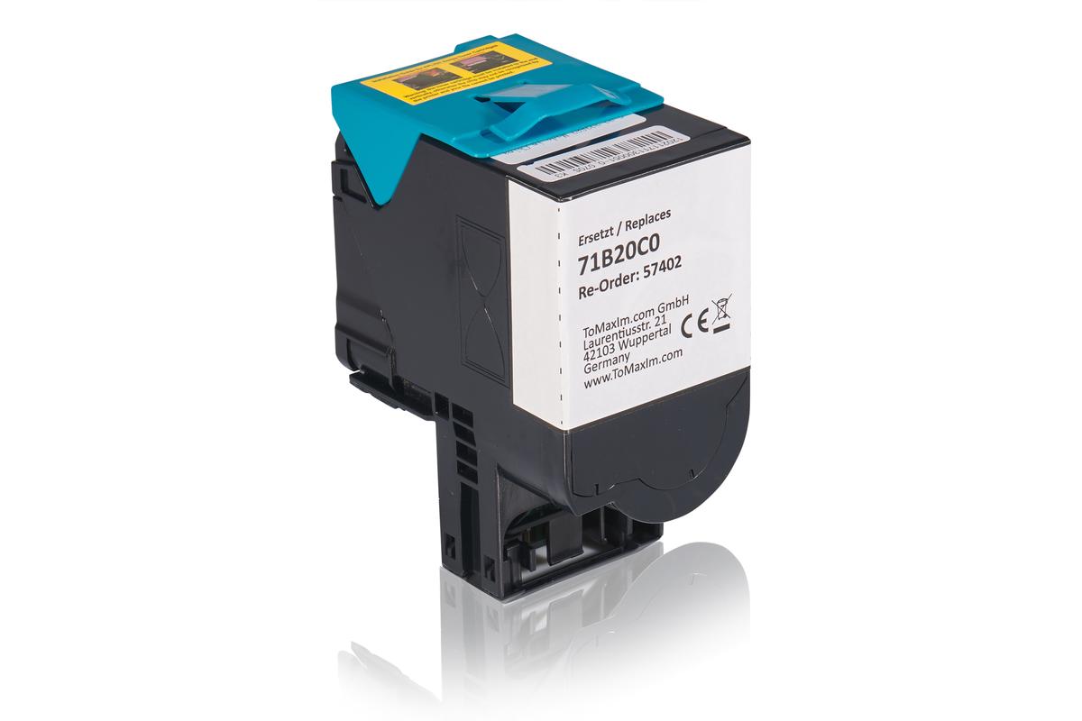 Alternative à Lexmark 71B20C0 Cartouche toner, cyan