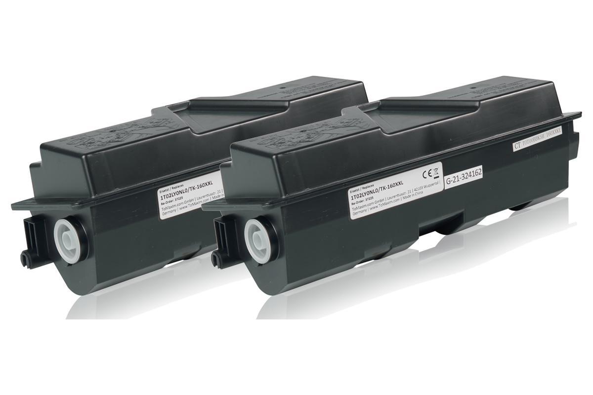 Set économique compatible avec Kyocera 1T02LY0NL0 / TK-160 contient 2x Cartouche toner