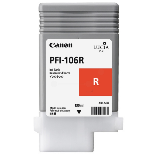 Original Canon 6627B001 / PFI106R Cartouche d'encre rouge