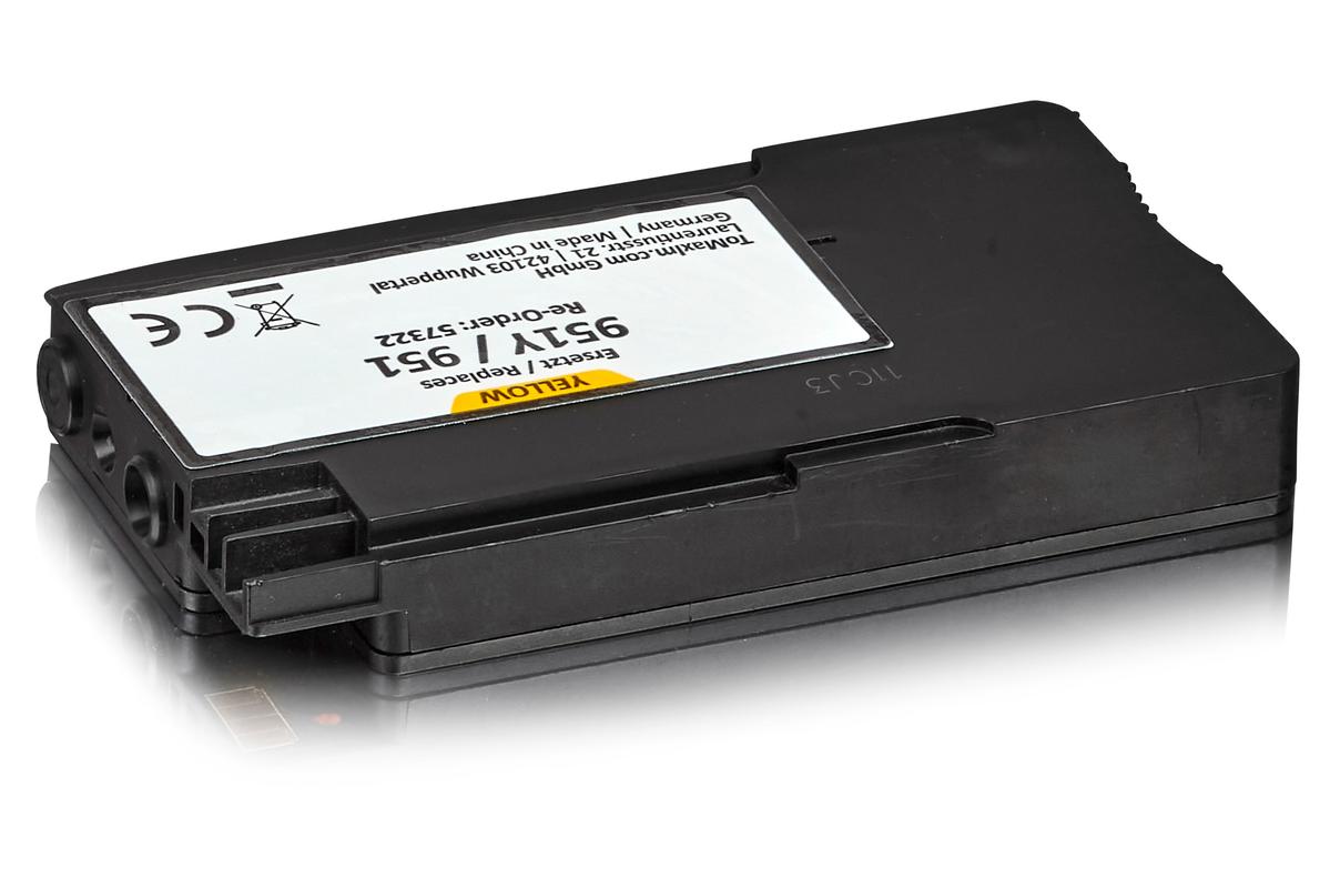 Alternative à HP CN052AE / 951 Cartouche d'encre, jaune