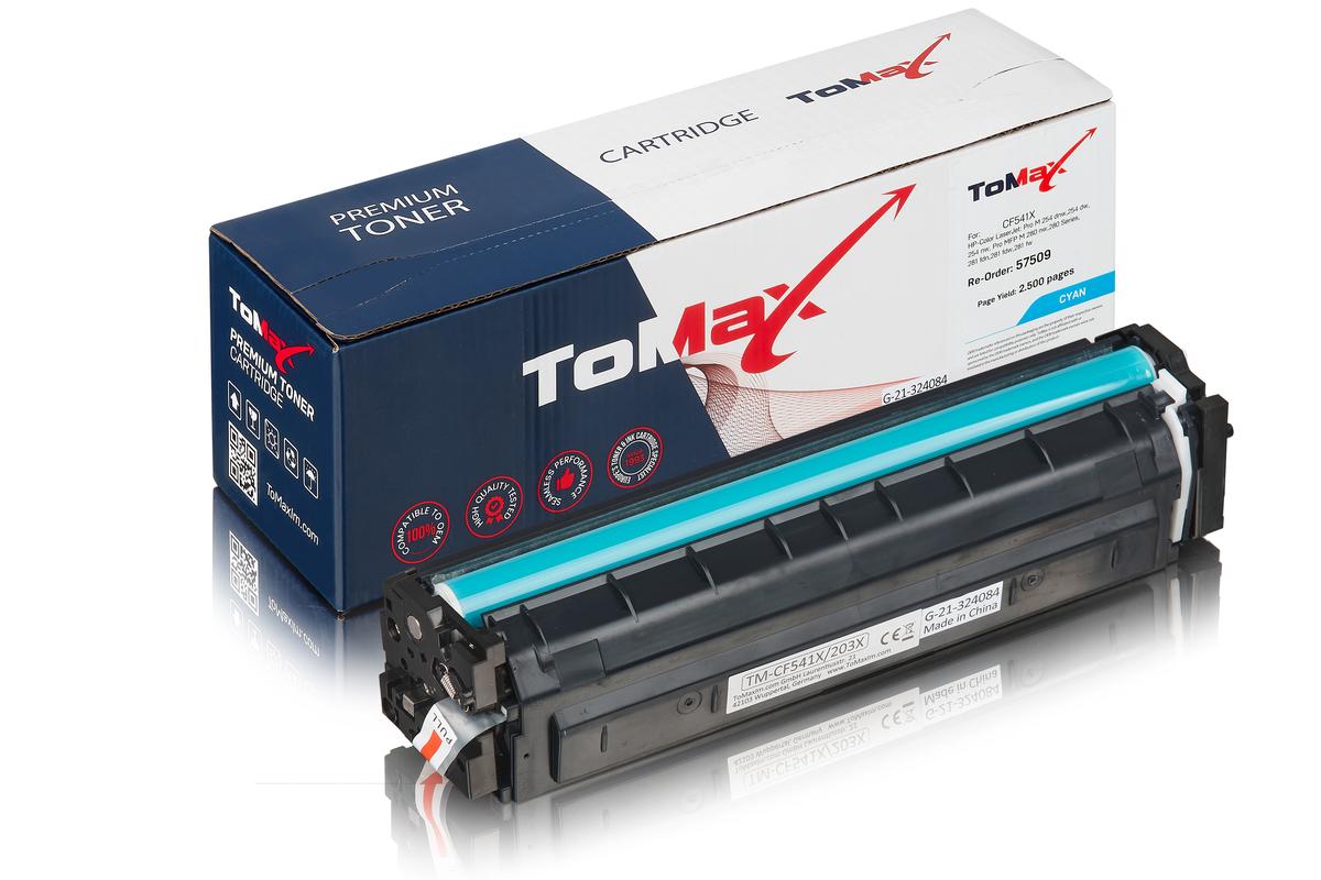ToMax Premium remplace le toner HP CF541X / 203X, cyan