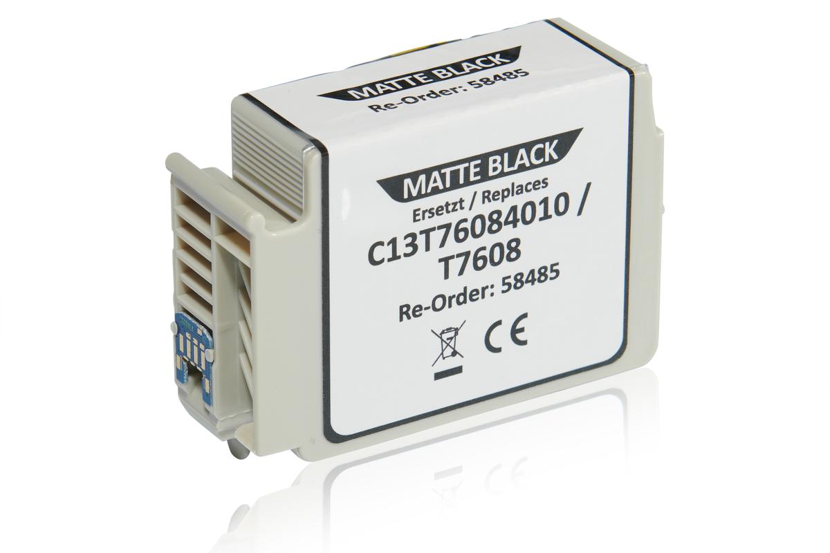 Alternative à Epson C13T76084010 / T7608 Cartouche d'encre, noir mat