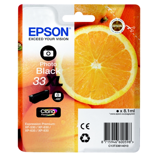 Original Epson C13T33614012 / 33XL Cartouche d'encre gris