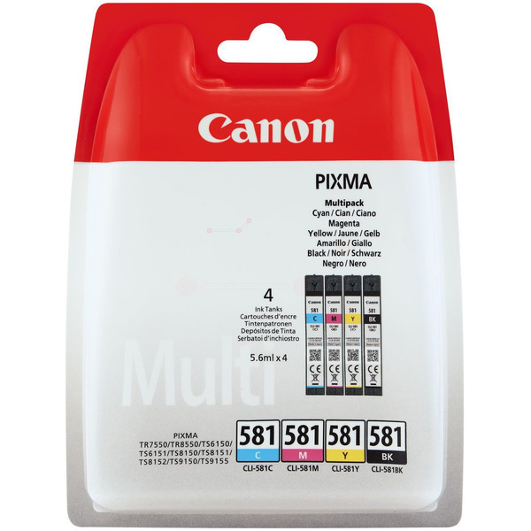 Cartouche d’encre originale Canon 2103C007 / CLI581 Multipack