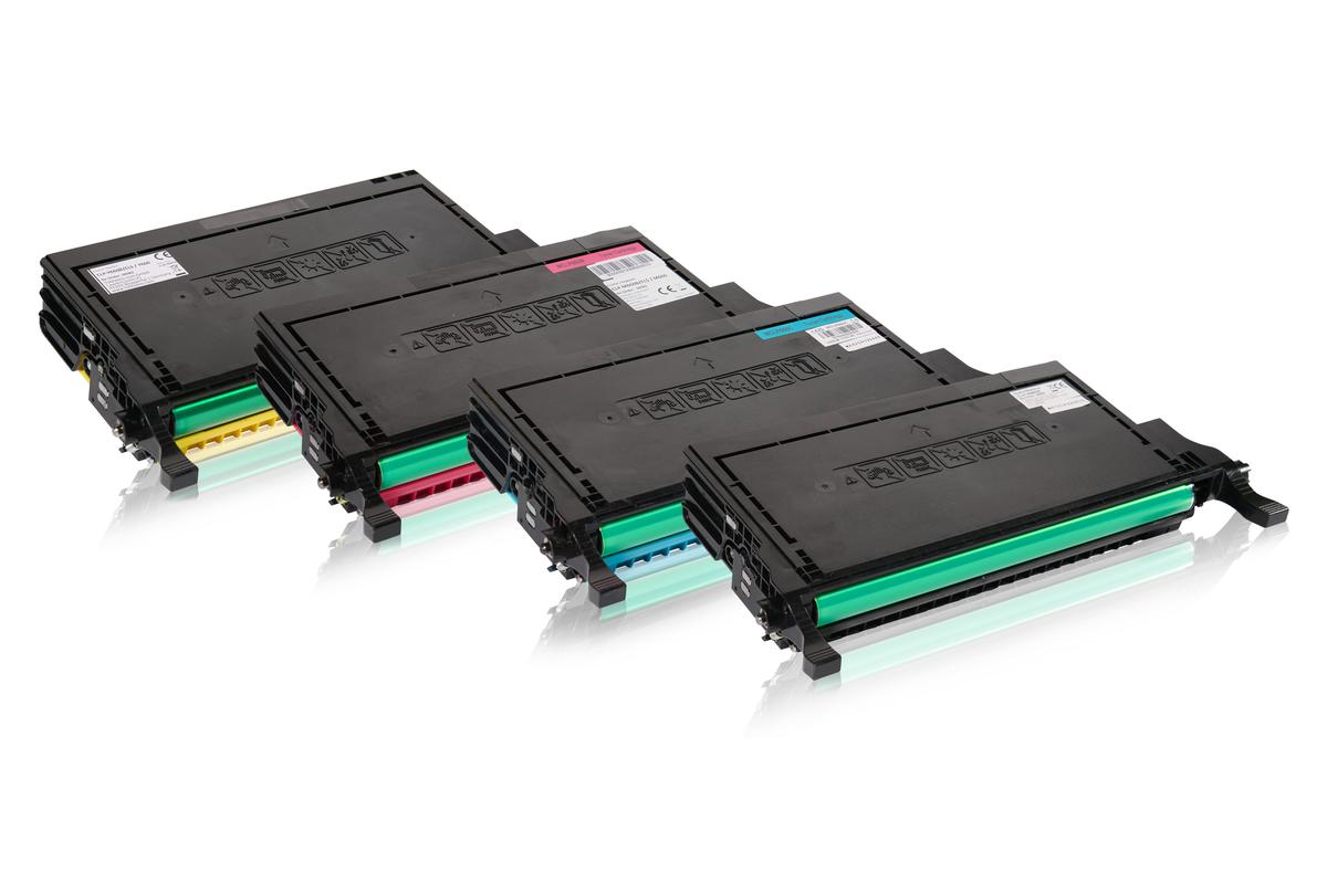 Multipack compatible avec Samsung / HP CLP-K 660 A/ELS contient 4x Cartouche toner