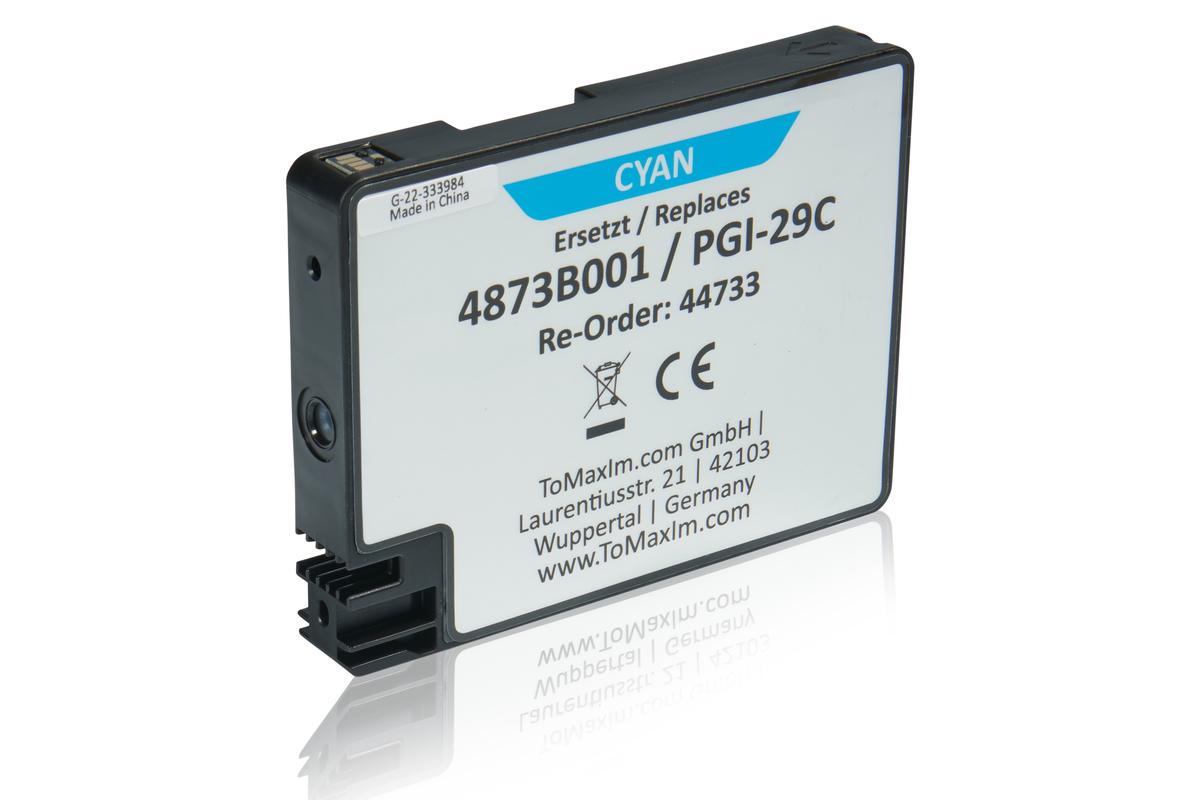 Alternative à Canon 4873B001 / PGI-29C Cartouche d'encre, cyan