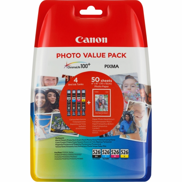 Original Canon 4540B019 / CLI526 Cartouche d'encre multi pack
