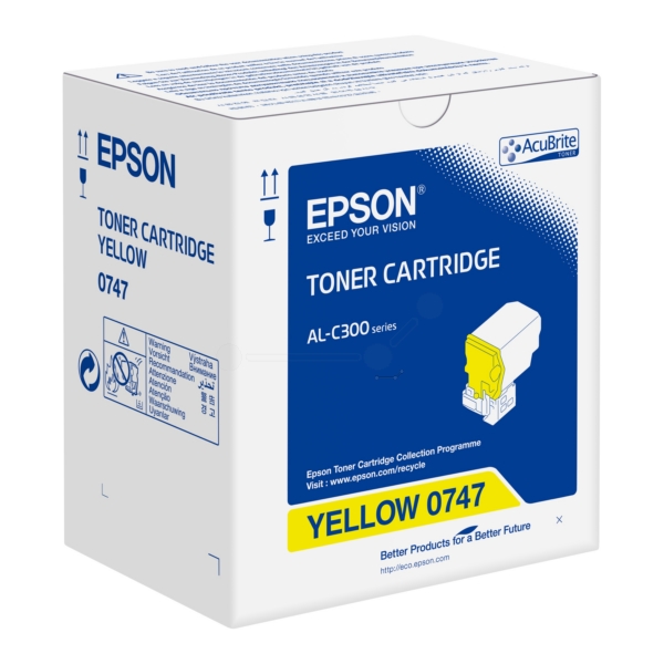 Original Epson C13S050747 / 0747 Toner jaune