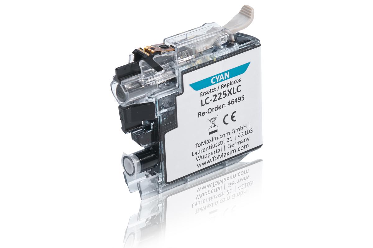 Alternative à Brother LC-225XLC Cartouche d'encre, cyan