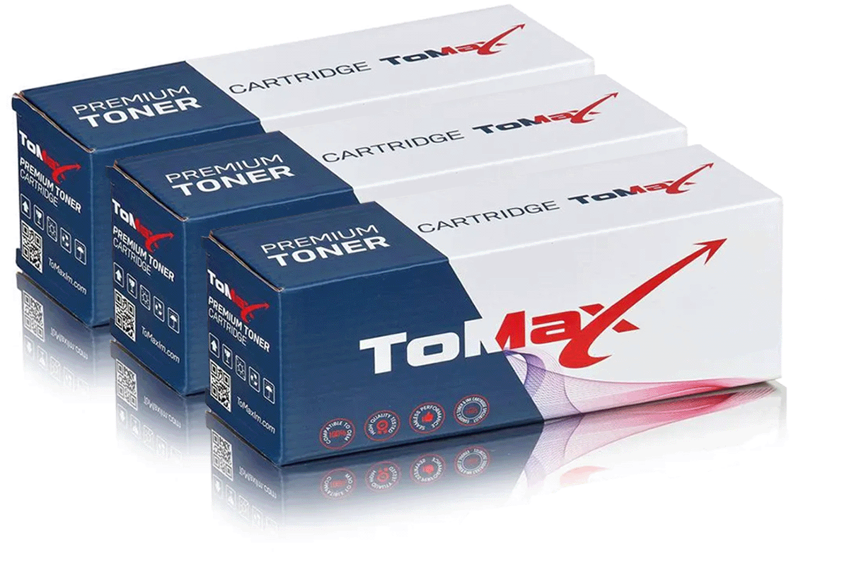 ToMax multipack compatible avec HP CF40xA / 201A contient 3 x Cartouche toner