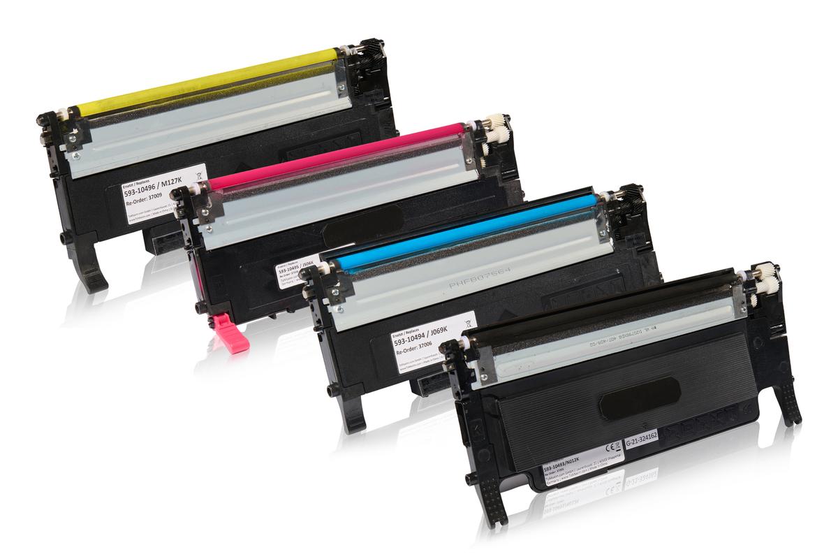 Multipack compatible avec Dell 593-10493 / N012K contient 1xBK, 1xC, 1xM, 1xY