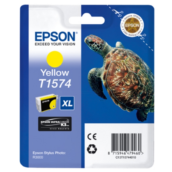 Original Epson C13T15744010 / T1574 Cartouche d'encre jaune
