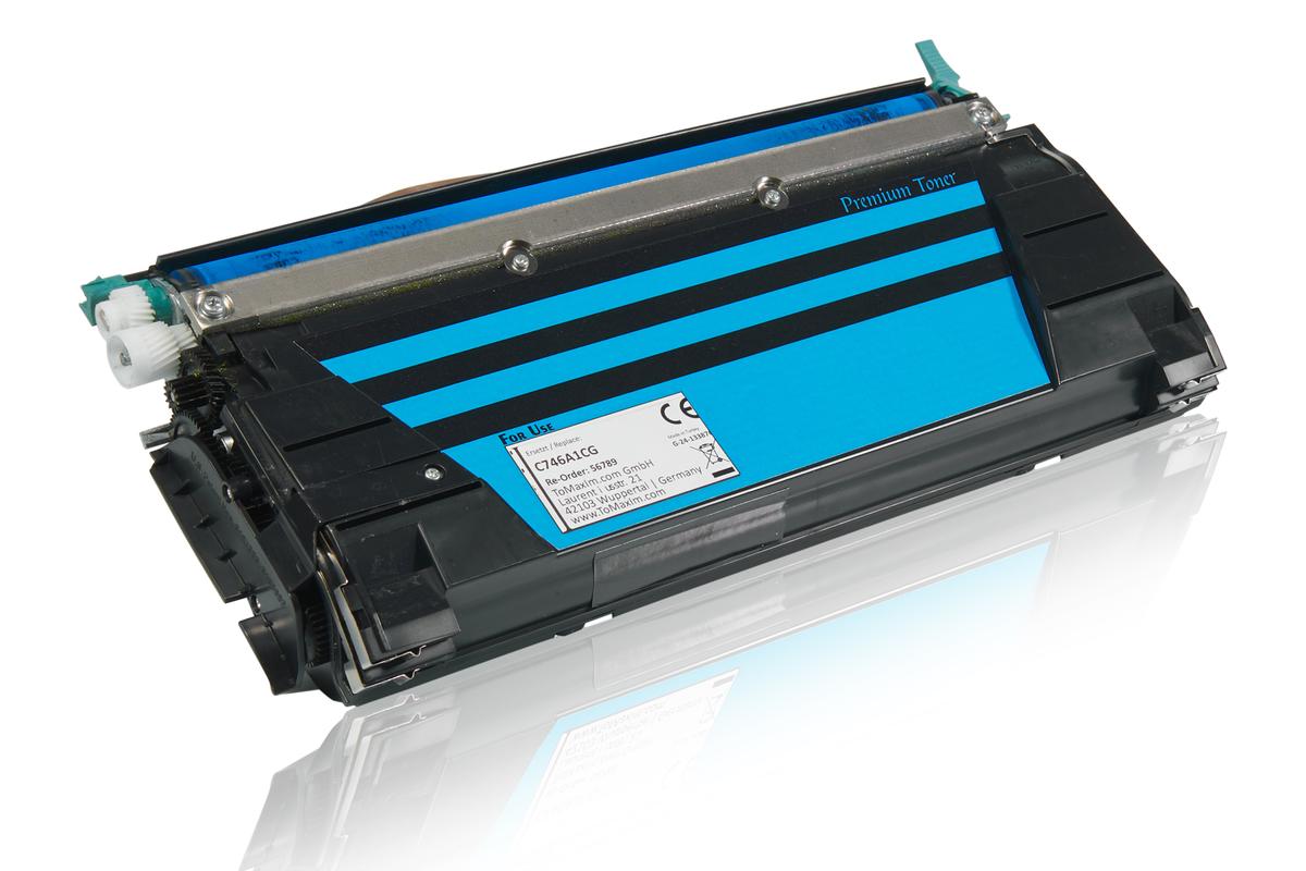 Alternative à Lexmark C746A1CG Cartouche toner, cyan
