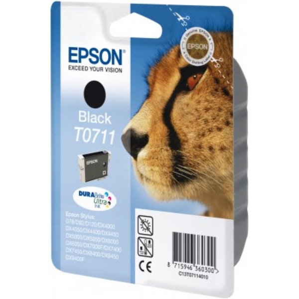 Original Epson C13T07114022 / T0711 Cartouche d'encre noire