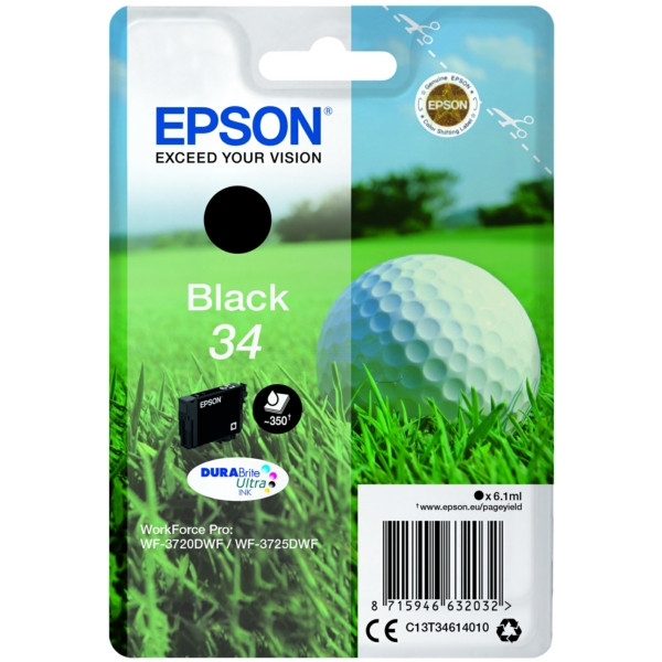 Original Epson C13T34614010 / 34 Cartouche d'encre noire