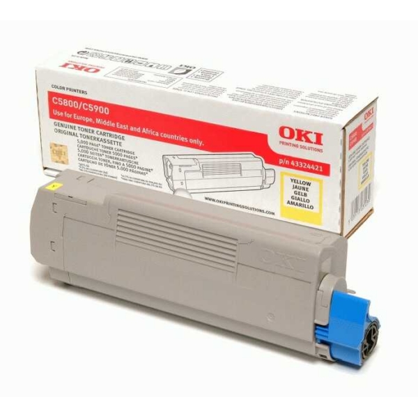 Original OKI 43324421 Toner jaune