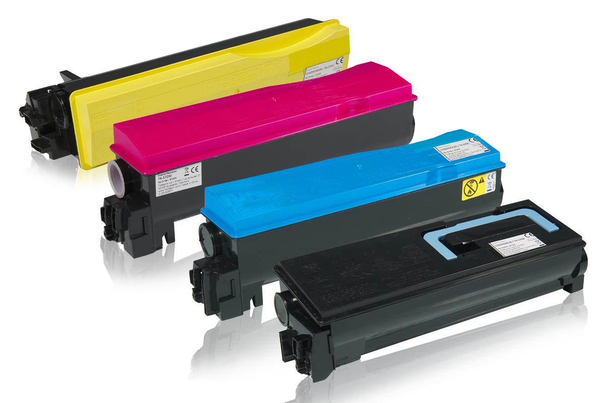 Multipack compatible avec Kyocera 1T02HGxEU0 / TK570K contient 4x Cartouche toner