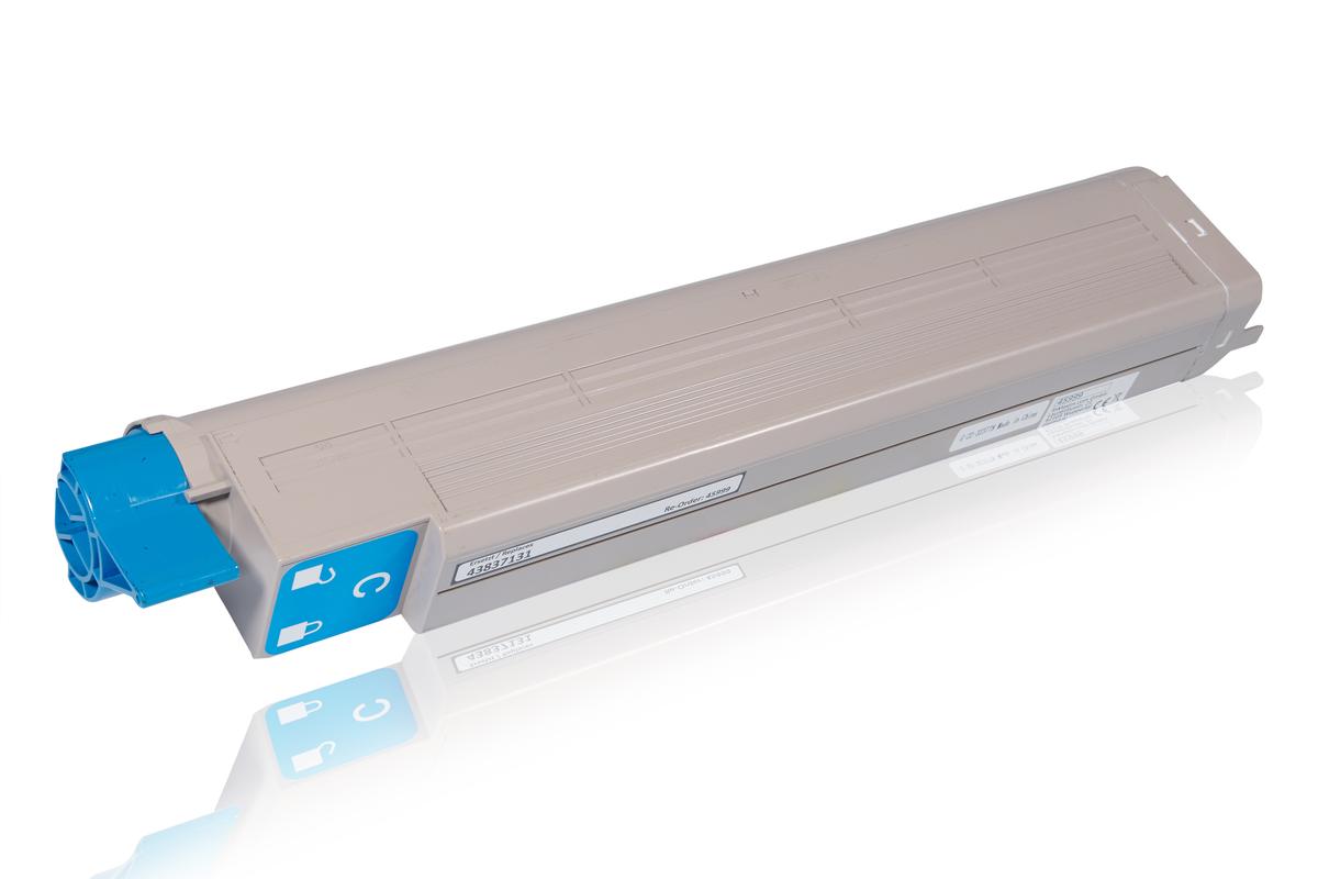 Alternative à OKI 43837131 / C9600 Cartouche toner, cyan