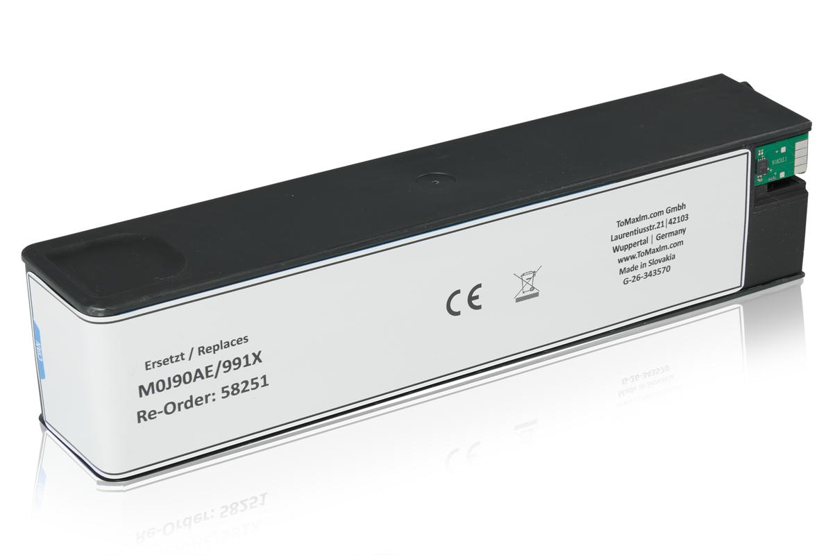 Alternative à HP M0J90AE / 991X Cartouche d'encre, cyan