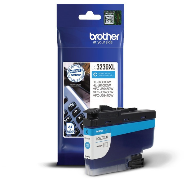 Original Brother LC3239XLC Cartouche d'encre cyan