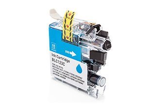Alternative à Brother LC-123C Cartouche d'encre, cyan