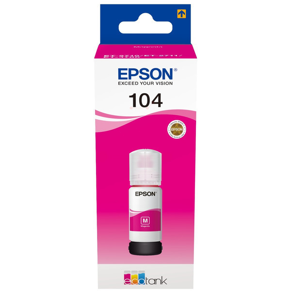Original Epson C13T00P340 / 104 Bouteille d'encre magenta