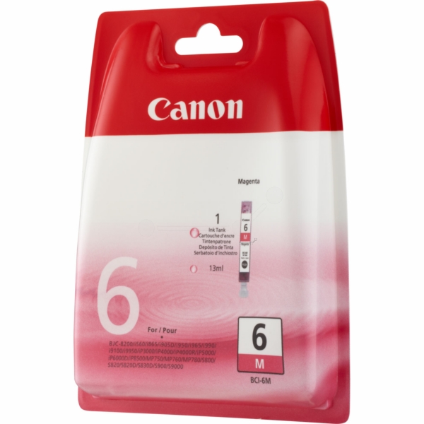 Original Canon 4707A002 / BCI6M Cartouche d'encre magenta
