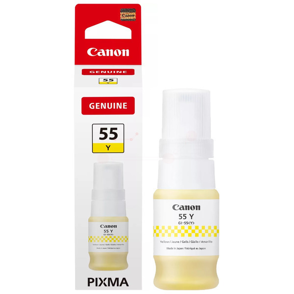 Original Canon 6291C001 / GI55Y Bouteille d'encre jaune