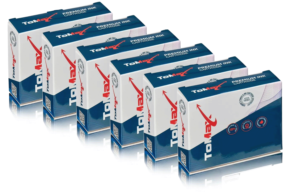 ToMax Multipack remplace Canon 4529B001 / PGI-525PGBK contient 6x Cartouche d'encre