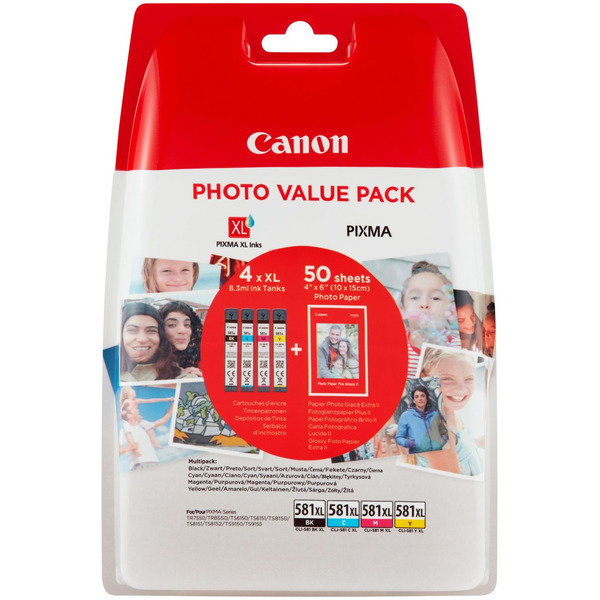 Canon 2052C006 / Cartouche d’encre CLI581XL Original Multipack