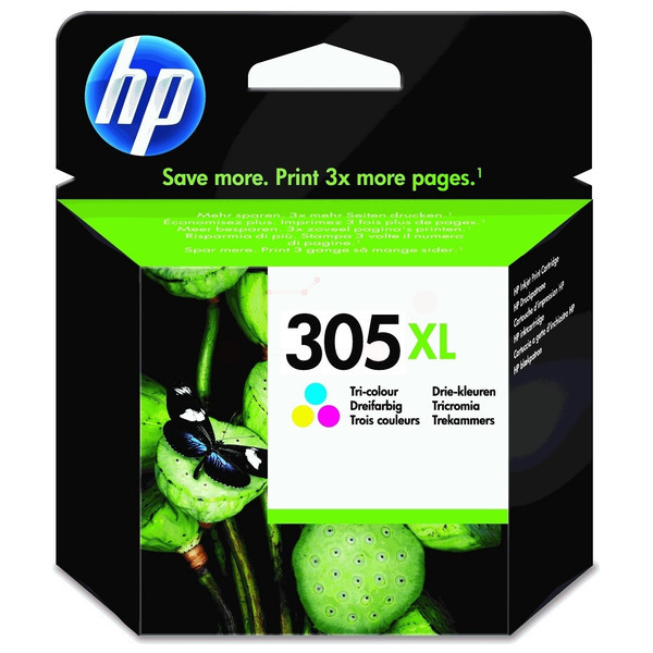 Original HP 3YM63AE / 305XL Cartouche à tête d'impression couleur