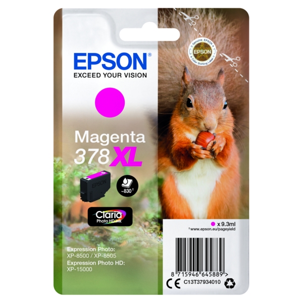 Original Epson C13T37934010 / 378XL Cartouche d'encre magenta