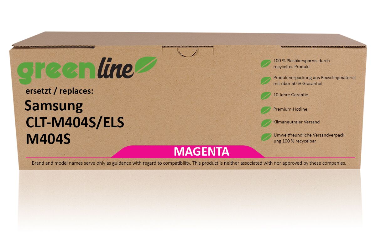 greenline remplace Samsung / HP SU234A / CLT-M 404S Cartouche toner, magenta