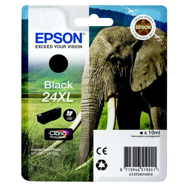 Original Epson C13T24314012 / 24XL Cartouche d'encre noire