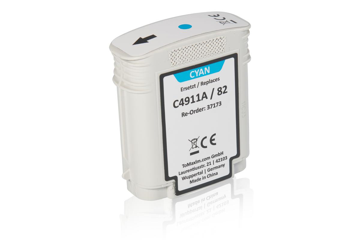 Alternative à HP C4911A / 82 Cartouche à tête d'impression, cyan