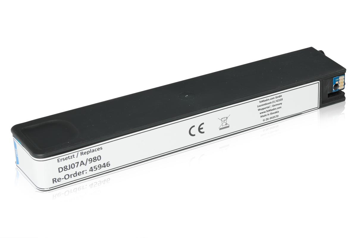 Alternative à HP D8J07A / 980 Cartouche d'encre, cyan