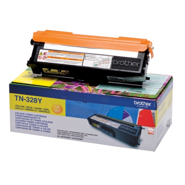 Original Brother TN328Y Toner jaune