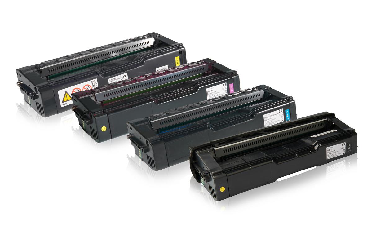 Multipack compatible avec Ricoh 406348 / TYPESPC310HE contient 4x Cartouche toner