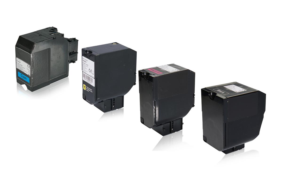 Multipack compatible avec Lexmark 84C0H10 contient 4x Cartouche toner