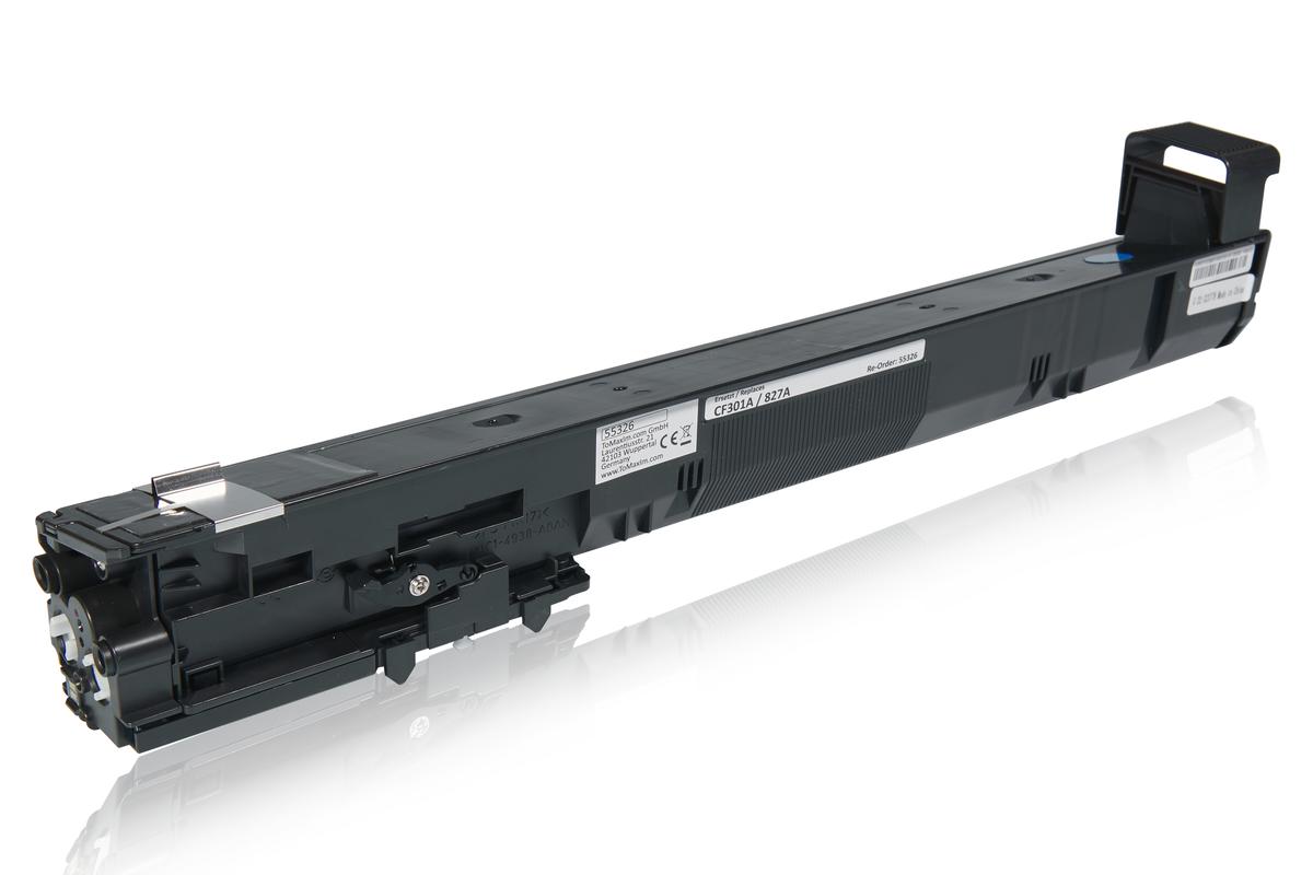 Alternative à HP CF301A / 827A Cartouche toner, cyan