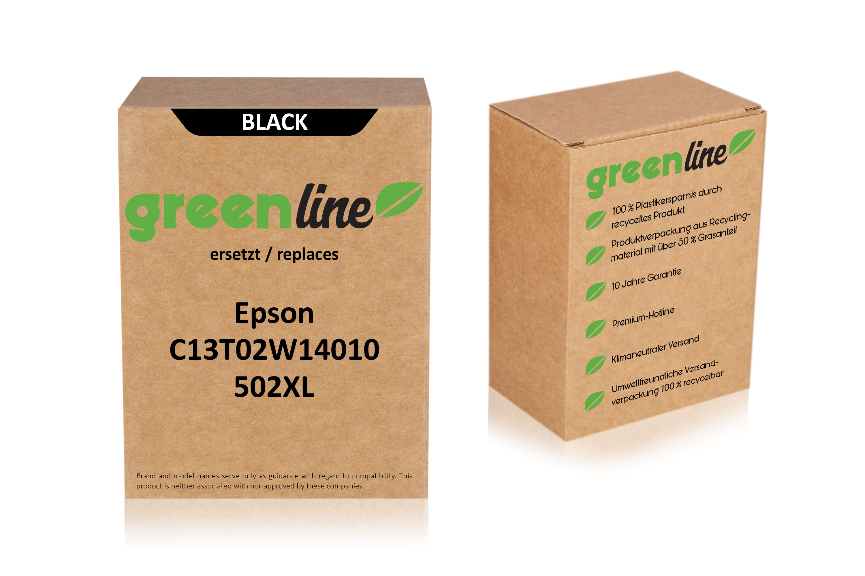 greenline remplace Epson C 13 T 02W14010 / 502XL Cartouche d'encre, noir